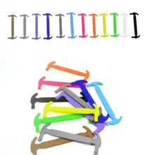 16 шт./компл. взрослые ленивые эластичные шнурки без завязок силиконовые шнурки Легкие шнурки для обуви