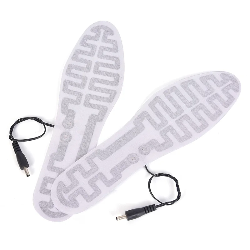 زوج واحد USB ساخنة النعال للنساء الرجال ألياف الكربون عنصر التدفئة للأحذية للماء التدفئة فيلم الشتاء جهاز تدفئة القدمين