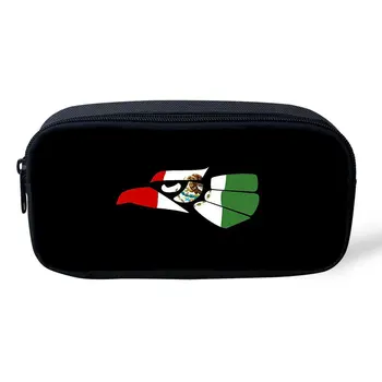 

THIKIN American Skull Women Make up Bag Cool Punk Children School Supplies Kid Pencil Box PencilBag Polyester Custom Storage Box