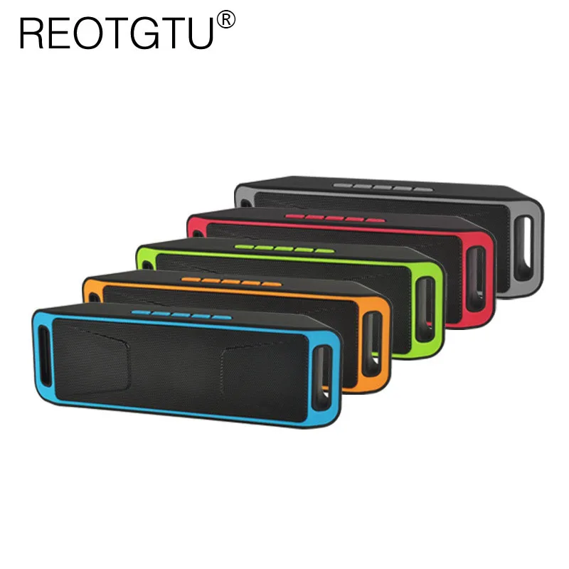 Bluetooth колонки Reotgtu Altavoz HIFI TF USB FM радио 4 0 музыкальный ресивер mp3 плеер звуковая