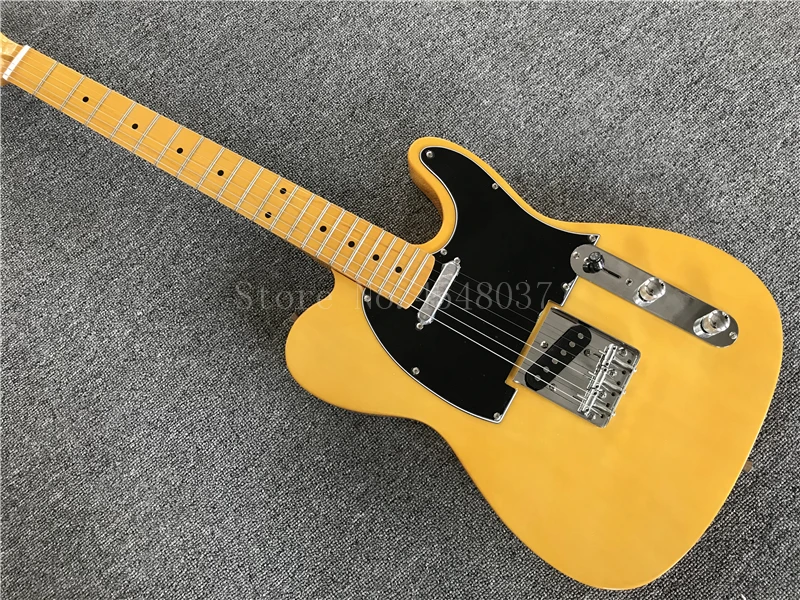 

Free shipping wholsale guitarra TL guitarra/yellow color oem electric guitar/guitar in china