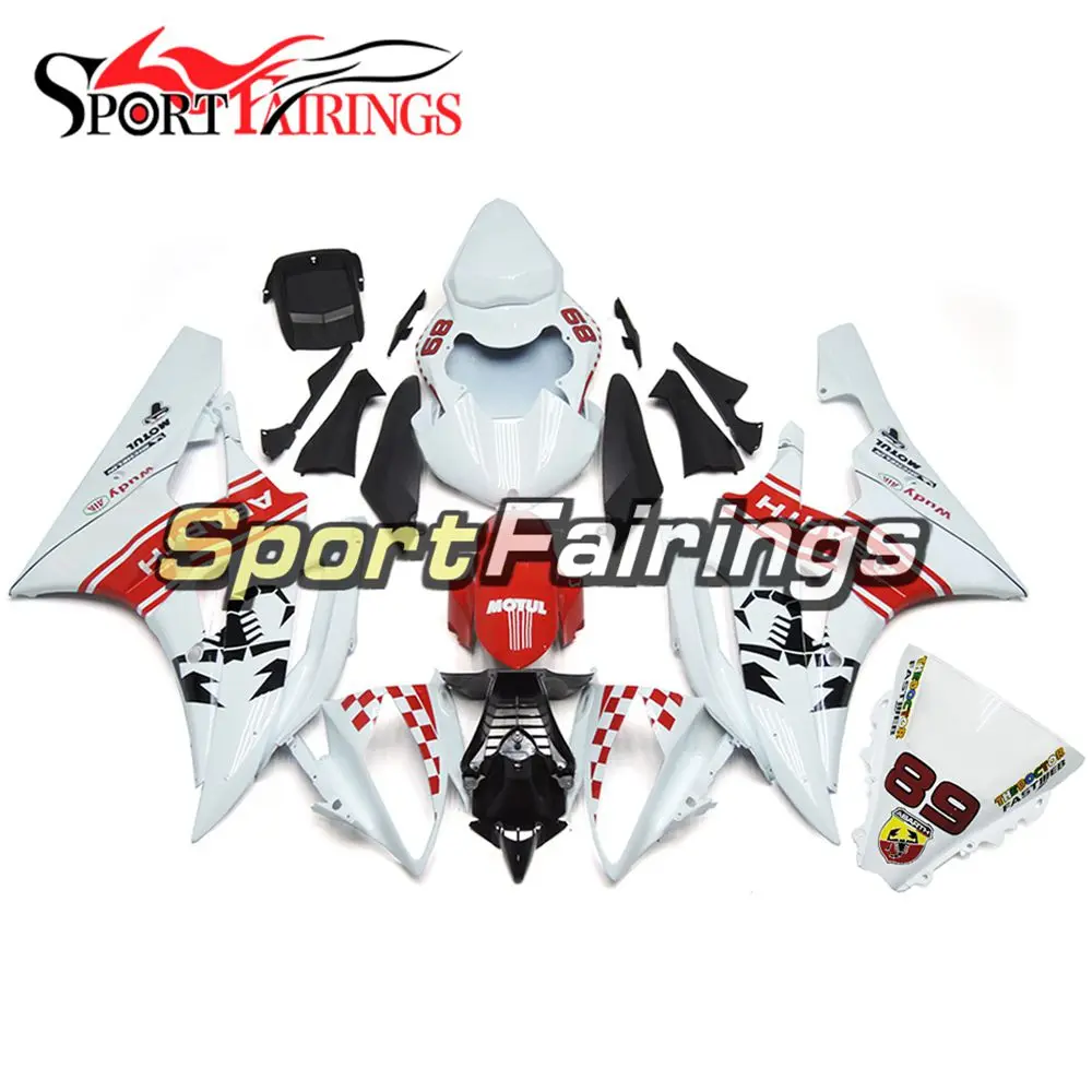 Полностью спортивные велосипедные Обтекатели Carene для Yamaha YZF600 R6 2006 2007 06 07 ABS