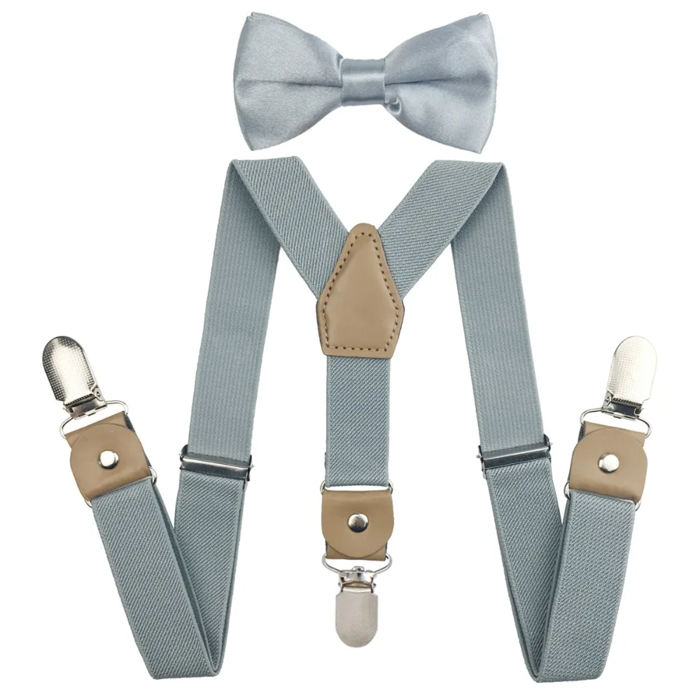 suspender set grey