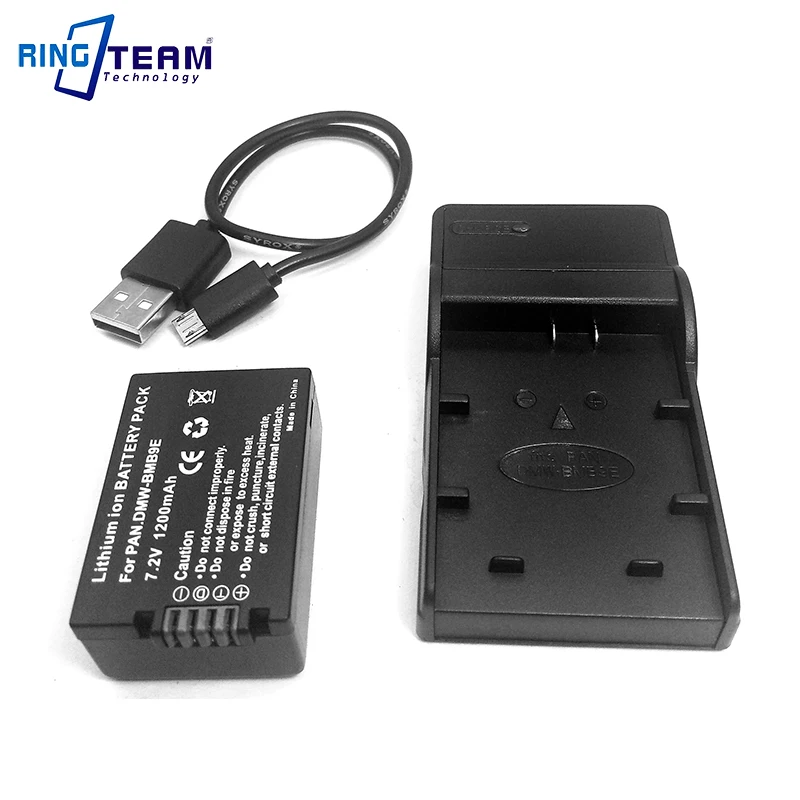 1xDMW BMB9 Батарея и 1x USB Зарядное устройство для Panasonic цифровых зеркальных