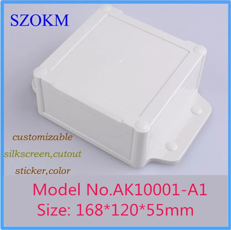 

1 piece, IP68 abs electronics enclosure for PCB with solid cover 168*120*55mm enclosure for electronics wall mount plastic case