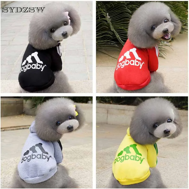 XS S M L XL XXL Pet Dog Clothes Sport Dog Hoodie Chihuahua Sweater Coat for Small Dogs Cats Pet Supplies Puppy Costume Black Red Yellow Gray 1