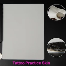 10pcs Permanent Makeup Eyebrow Lips 20 x 15cm Blank Tattoo Silicone Practice Fake Skin Sheet Double