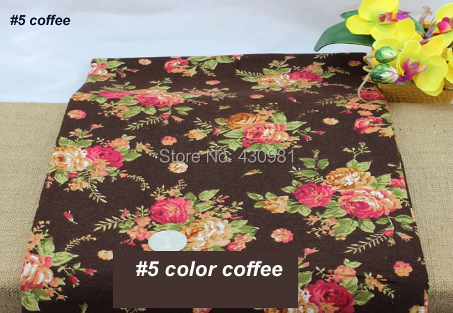 100*140 см Китайская Этническая ткань с цветочным принтом розы хлопок льняная ткань натуральный материал для платья tecido