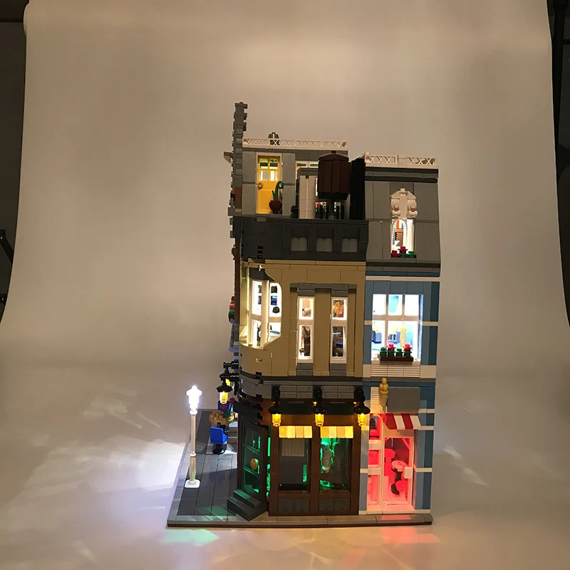 Led Light Set For Lego Building City Street Genuine MOC Series Compatible 15034 Toys Blocks Creator City Street Lighting Set     (4)