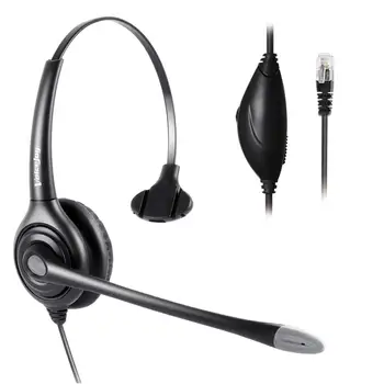 

Office Headset with Volume Mute, Quick Disconnect for Aastra Allworx Adtran Alcatel Lucent AltiGen Comdial Digium Mitel Phone