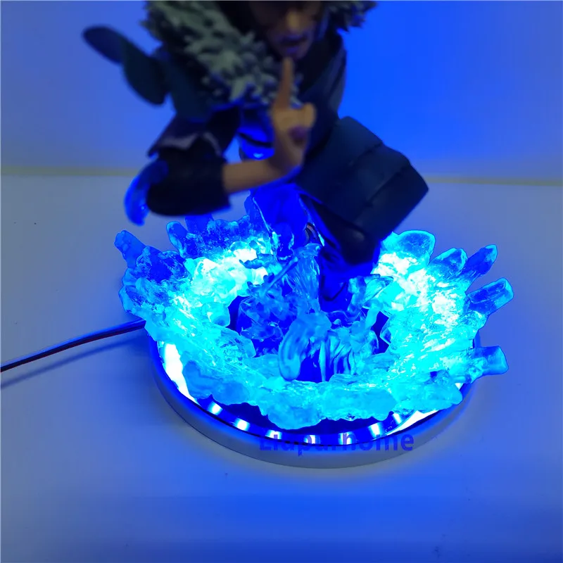 Аниме Наруто Senju Tobirama Led 3D ночной Светильник Lampara Наруто Senju Tobirama Синяя база Светодиодная настольная лампа для спальни домашний декор