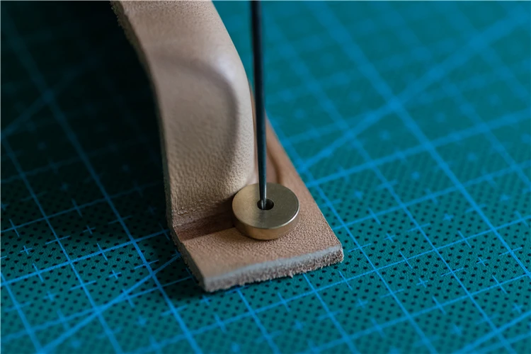 6 шт./компл. ног круговой поля для резки прокладки диск латунь Leathercraft кожаный инструмент оборудования
