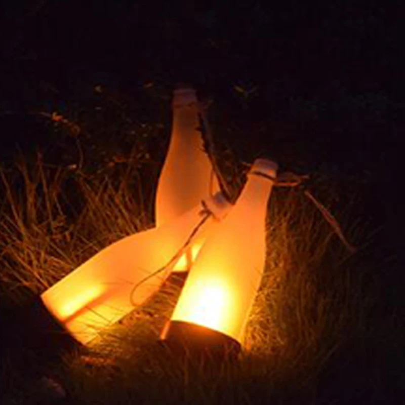 

Solar Led Light Outdoor Led Solar Lights For Garden Decoration Wine Bottle Flame Powered Solar Lamp Outdoor Waterproof Motion