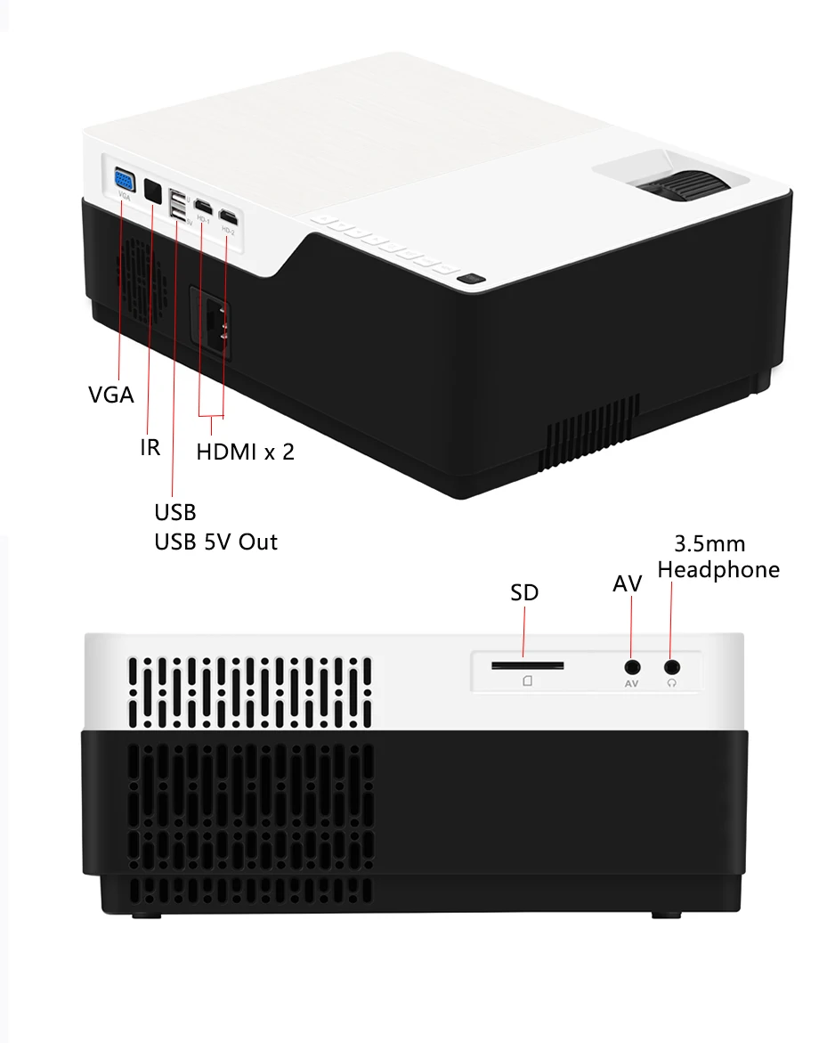 3d projector Smartldea M18 1080P Full HD 3D home theater Projector 5500 lumens LED Video game Proyector native 1920 x 1080 cinema Beamer overhead projector