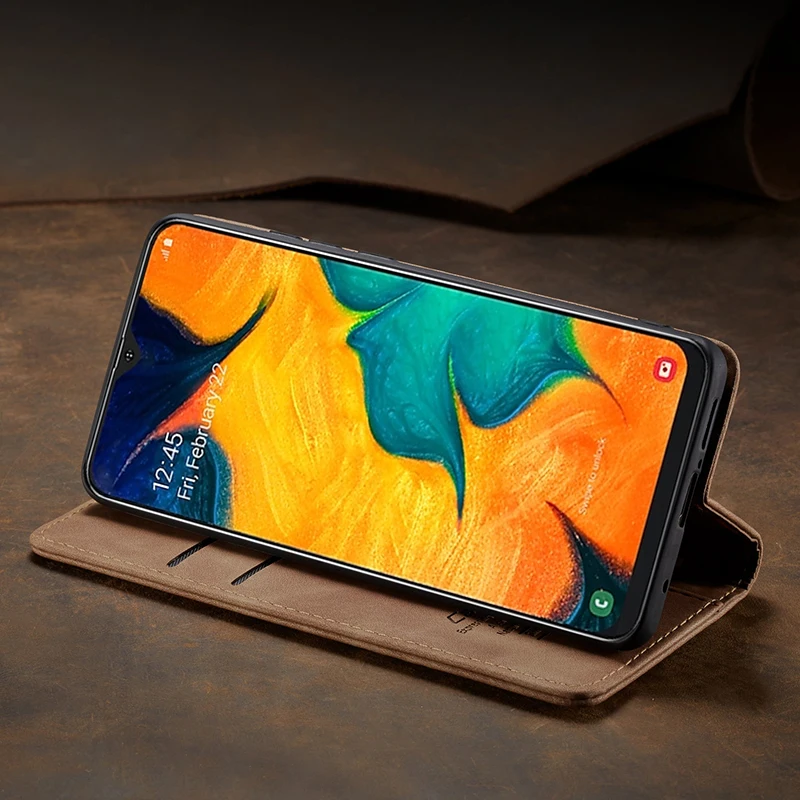 Магнитный чехол-бумажник чехол для samsung Galaxy A50 A70 A80 A40 A30 A20 S7 S8 S9 S10E S10 плюс Чехол для телефона карты чехол с откидной крышкой в стиле ретро кожаный чехол для samsung Примечание 10; плюс 10