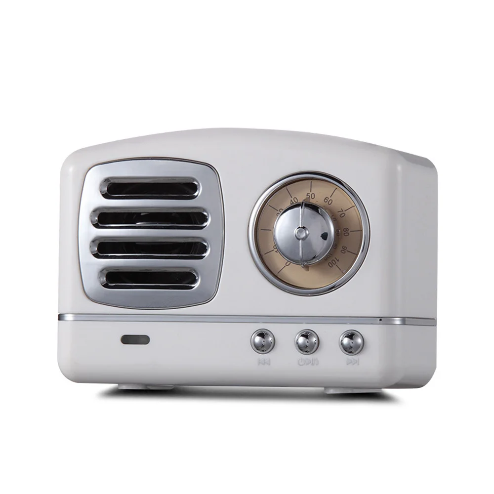 

Mini Vintage Wireless HD Audio FM Radio Bluetooth Speaker Support U-disk TF Card High Quality
