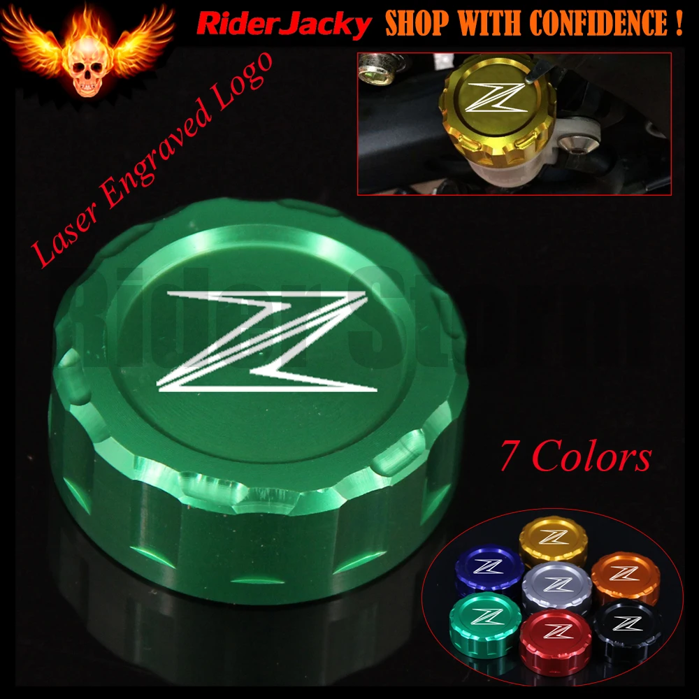 

CNC Aluminum Motorcycle Rear Brake Reservoir Cover Cap For Kawasaki Z125 Z250 Z300 Z750 Z800 Z1000 Z1000SX Z750R Z900 Z 1000 800