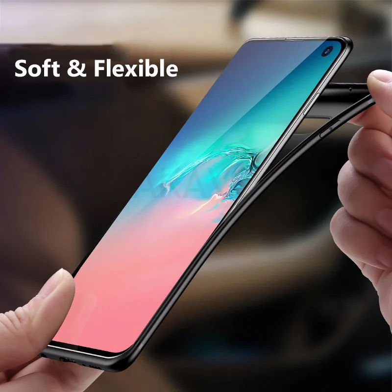 Чехол MAKAVO для Samsung Galaxy S10 тонкий матовый мягкий чехол чехлы Plus S10e Lite S10Lite