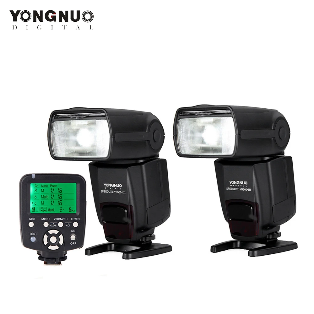 

Yongnuo YN560-TX Wireless Flash Controller Commander+2 Pcs Yongnuo Flash Speedlite Speedlight YN560-III Support RF-602/603