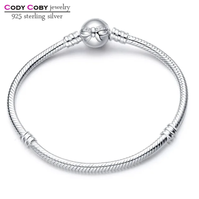 Cody Coby 925 Sterling Silver Bow Bracelet Snake Chain With Knot Cody Coby 925 Sterling Silver Bow Bracelet Snake Chain With Knot Clasp Bracelets For Women Men