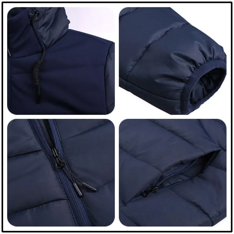 Winter Jackets Men Wind Resistant Autumn Spring Drawstring Hooded Mens Jacket Coats Male Thick Warm European Size Machine Wash 14