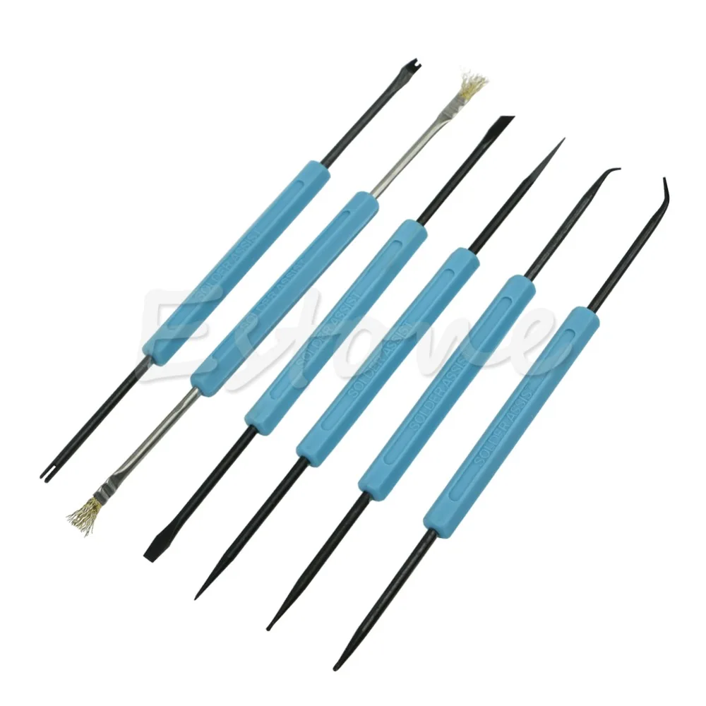 

New 6Pcs Welding Solder Soldering Station Iron Tool Electronic Heat Assist Set