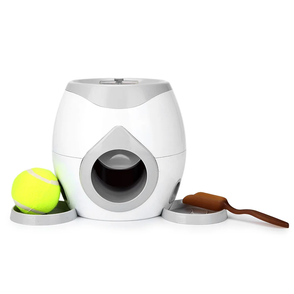 

4 Set Pet Dog Baseball Reward Machine Toy Safe Durable Feeding Spoon Removable Plate Pet Dog Toy