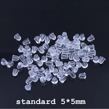 100 pieces piece new cheap jewelry DIY earrings jewelry accessories bullet plastic ear connection lock back
