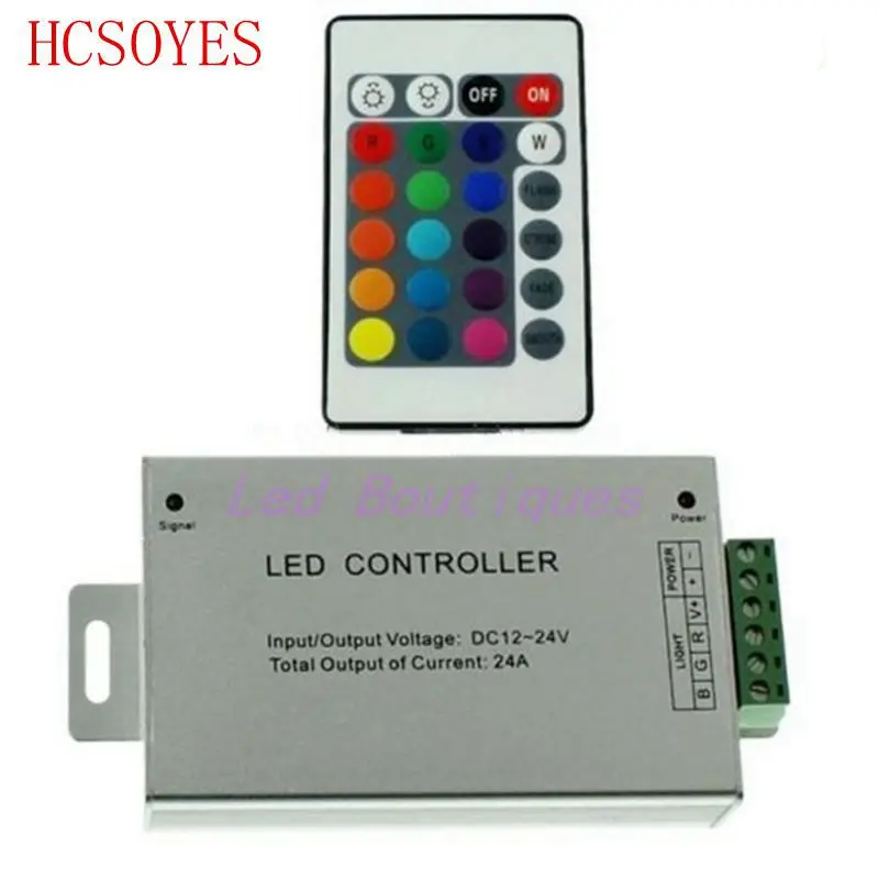 

DC12-24V 12A/24A 24keys/44Keys IR Remote RGB Controller led controller for SMD 3528/5050 rgb trip