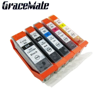 

5PK PGI-470 CLI-471 Ink Cartridge For Canon PGI470 CLI471 Pixma MG5740 MG6840 MG7740 Printer
