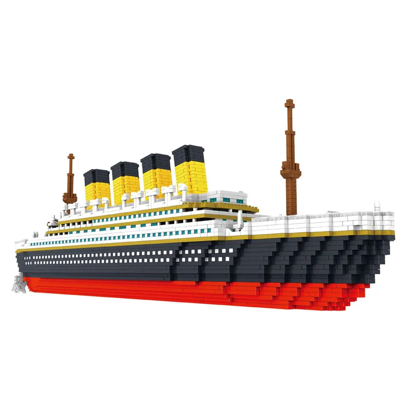 

LOZ Titanic Big Cruise Ship Boat 3D Modle DIY Micro Mini Nano Blocks Bricks Assembly Diamond Building Toy Collection