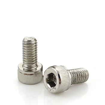 

20pcs M2.5 12.9 level Hexagon socket head Knurled screw Allen bolt alloy steel heads cap screws stigma Nickel plating 4mm-30mm L