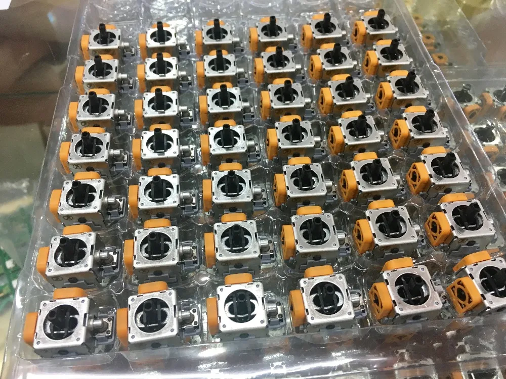 

100pcs/lot New Original Orange Color 3D Joysticks for Xbox360 Game Repair Parts Analog Joysticks