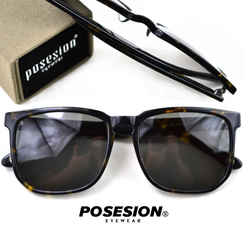 

POSESION Fashion Polarized Sunglasses Women Men Vintage Luxury Brand Designer Sun Glasses For Male Female Oculos de UV400