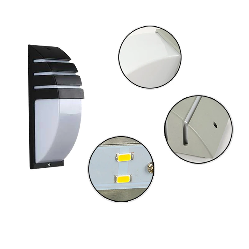 Billige 12 watt FÜHRTE Wand Licht Wasserdicht Veranda Licht Moderne LED Wand Lampe Radar Motion Sensor Hof Garten Im Freien Licht AC90 ~ 260 v