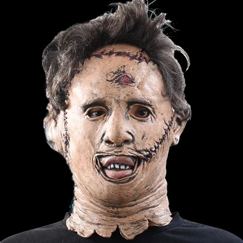 

The Murderer Leatherface Masks Scary Movie Cosplay Halloween Costume Props High Quality Toys