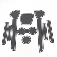 Dongzhen Non Slip Interior cup cushion Door Mat Cup Mat Fit For VW Volkswagen Polo 2011