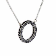 100% Hearts Round Choker Necklace Silver 925 Jewelry Clear CZ Statement Necklaces for Women Diy Necklaces & Pendants