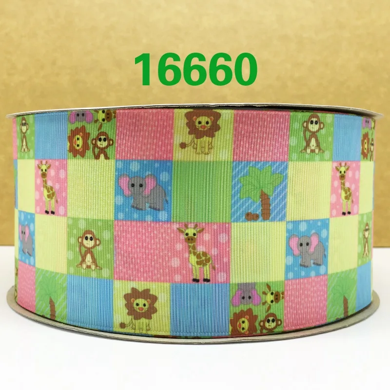 50 ярдов мультфильм напечатанный grosgrain ленты 16657