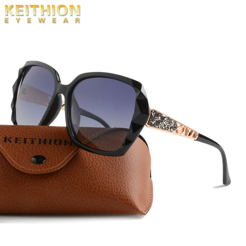KEITHION Oversized Polarized Sunglasses Women Fashion Sun Glasses Lady Brand Designer Vintage Shades Gafas Oculos de sol UV400