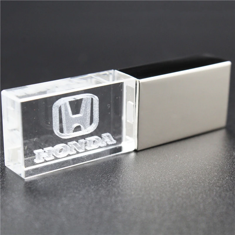 Usb2.0 металлический кристалл Honda ключ модель USB флэш-накопитель 4 ГБ 8 ГБ 16 ГБ 32 ГБ драгоценный камень ручка привода специальный подарок