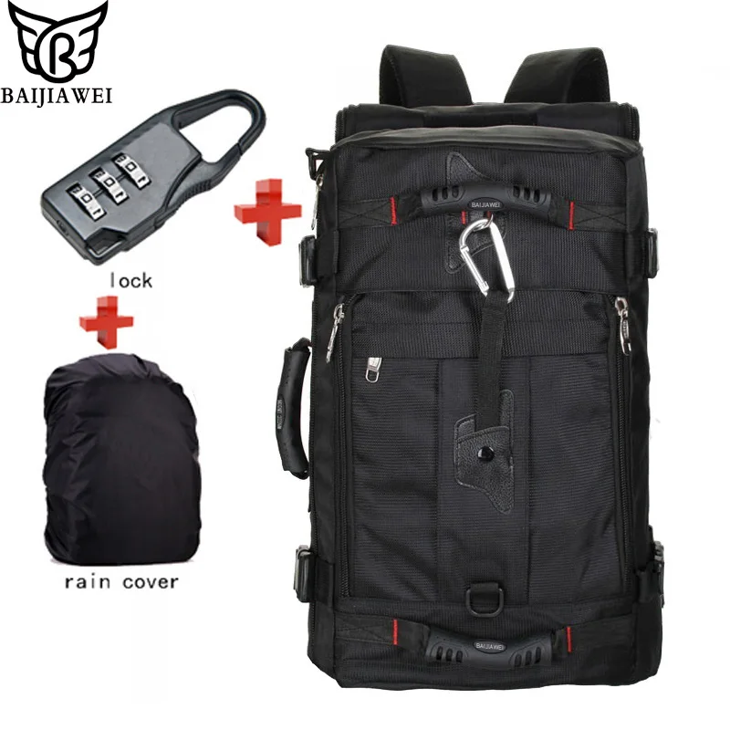 BAIJIAWEI Hot Sale Lock Cover Bag font b Laptop b font font b Backpack b font