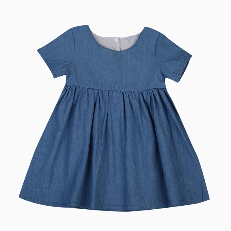 Baby Girl Denim A line Dress Newborn Kids Baby Girls Clothes 2017 New Arrival Fashion Princess