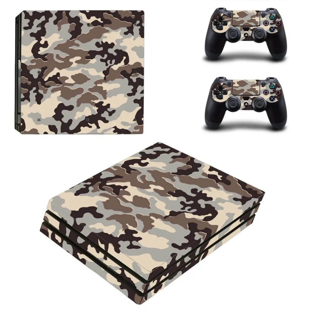 Камуфляжные наклейки для Playstation 4 PS4 PRO консоль и контроллер виниловые защитная
