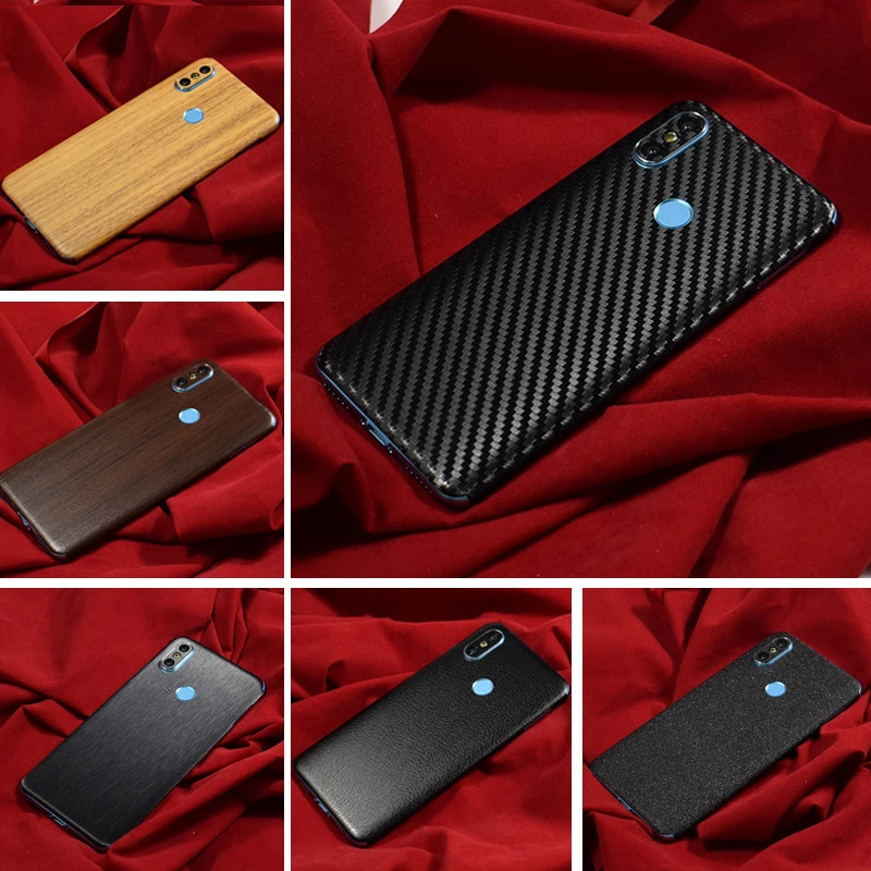 Back Film For Xiami MiX2 MiX 2S MiX3 A2 Mi 8 Lite 9 Leather Carbon Fiber Skins Protective Sticker Redmi 5 Plus Note Pro |