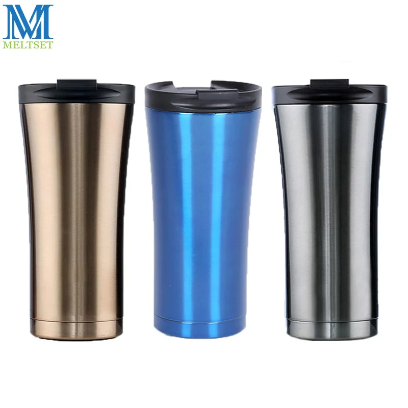 1PC Car Coffee Thermos Tumbler Double Wall Stainless Steel Vacuum