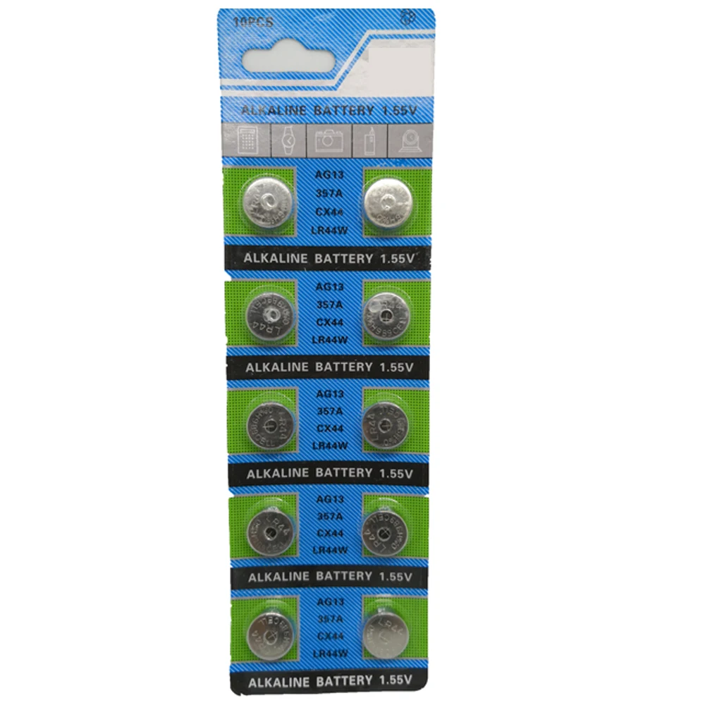 Flash Deal Wholesale 1000cards(10PCS/lot =1cards )1.55V AG13 CX44 LR44W 357A Lithium Button Coin Cell Battery Batteries Alkaline Battery 1 Flash Deal Wholesale 1000cards(10PCS/lot =1cards )1.55V AG13 CX44 LR44W 357A Lithium Button Coin Cell Battery Batteries Alkaline Battery 1
