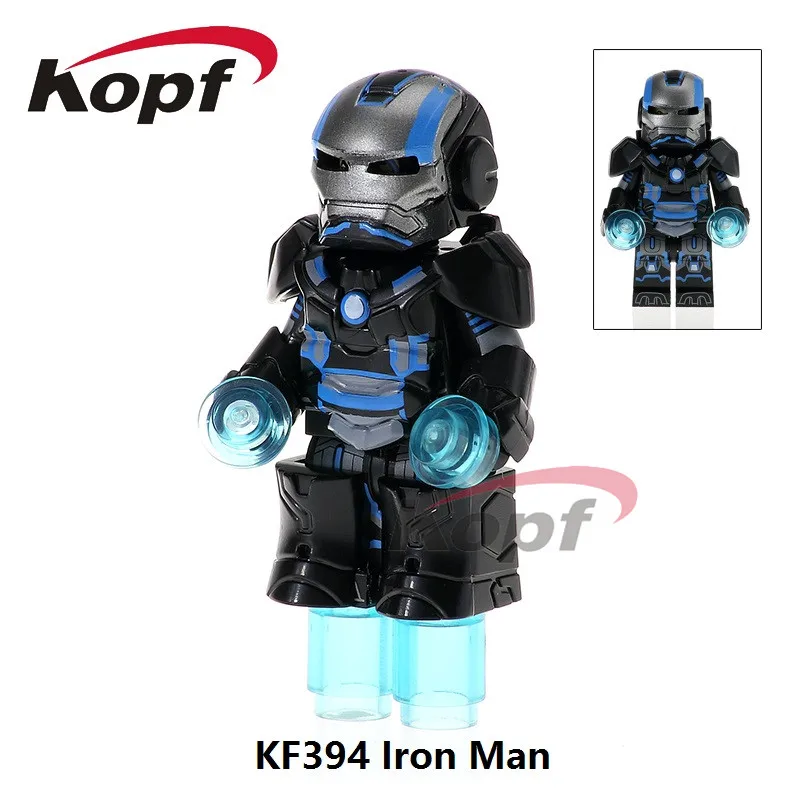 

KF394 Single Sale Super Heroes Custom Armored Iron Man Suit War Machine Inspired Building Blocks Action For Children Gift Toys