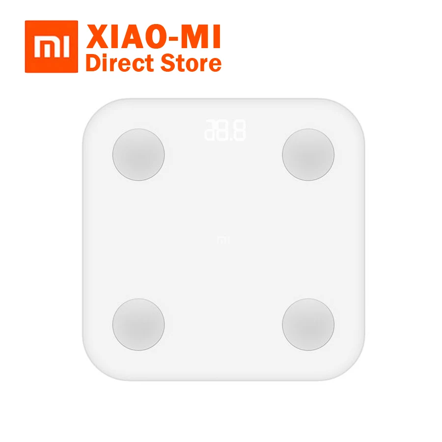 

Original Xiaomi Mi Smart Body Fat Scale 2 Mifit APP & Body Composition Monitor With Hidden LED Display And Big Feet Pad