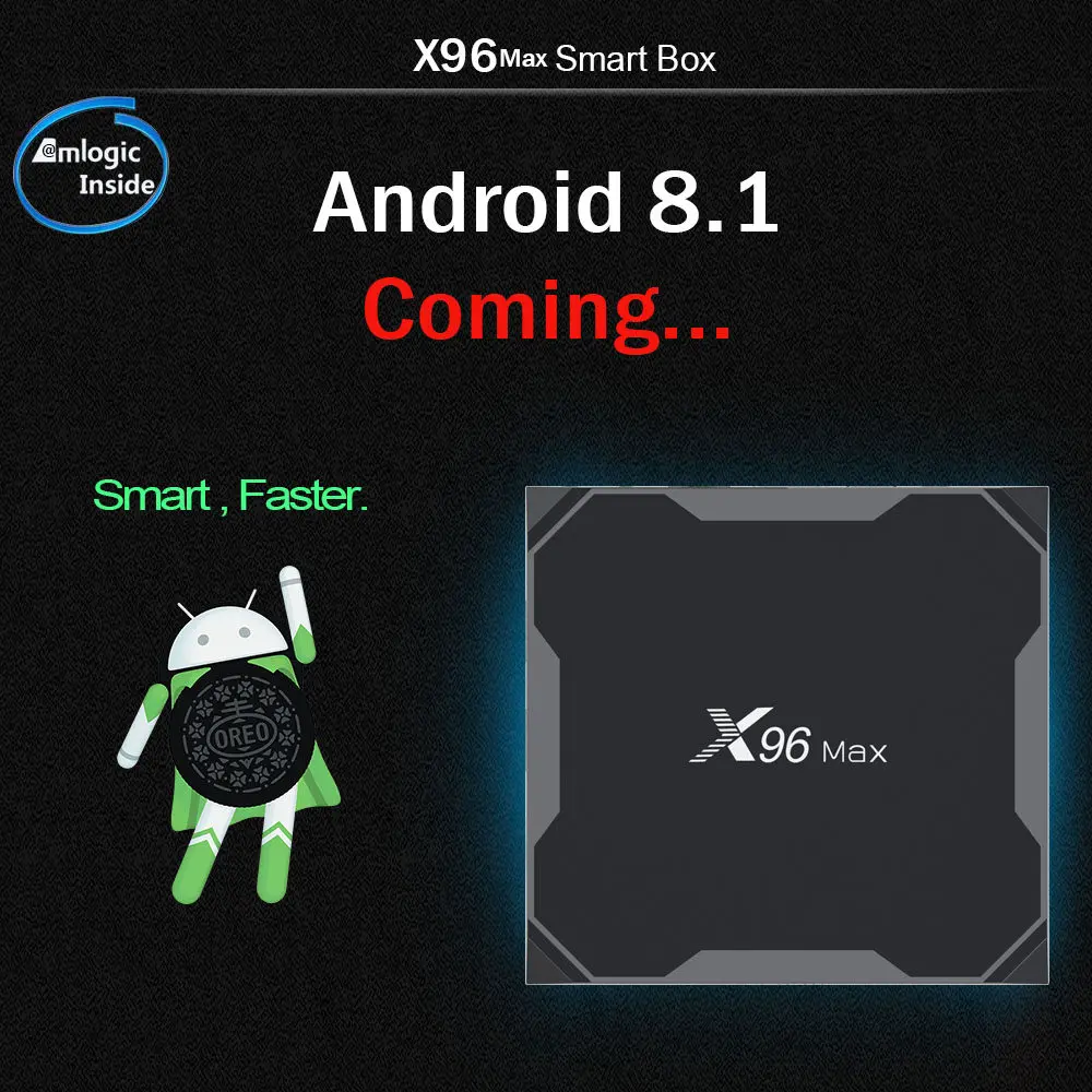 X96Max Smart TV BOX Android 8.1 Amlogic S905X2